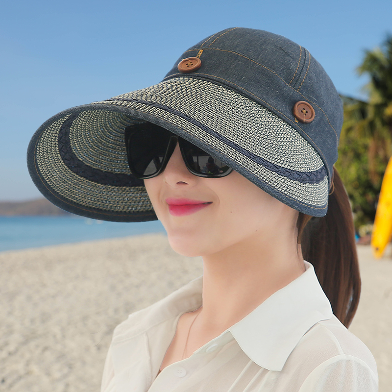 【香蜜朵】夏季防紫外线可拆卸两用遮阳帽