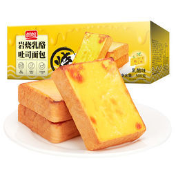 88VIP： 盼盼 岩烧乳酪吐司面包500g *5件