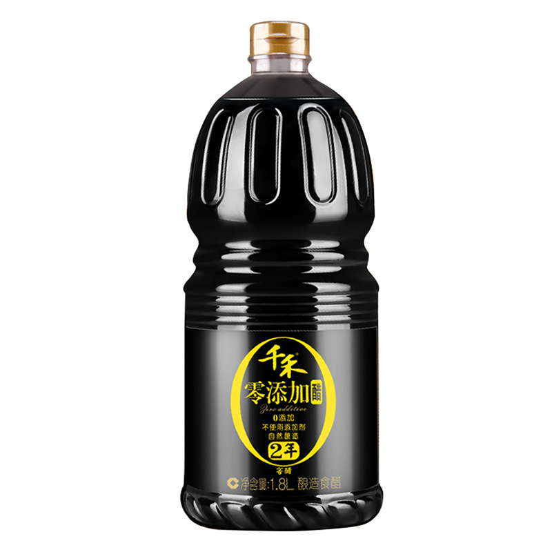 千禾醋零添加2年窖醋1.8L大瓶装