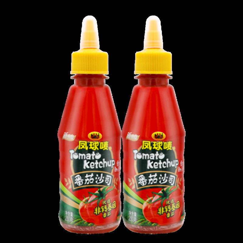 2瓶装凤球唛番茄酱低卡0脂挤压瓶