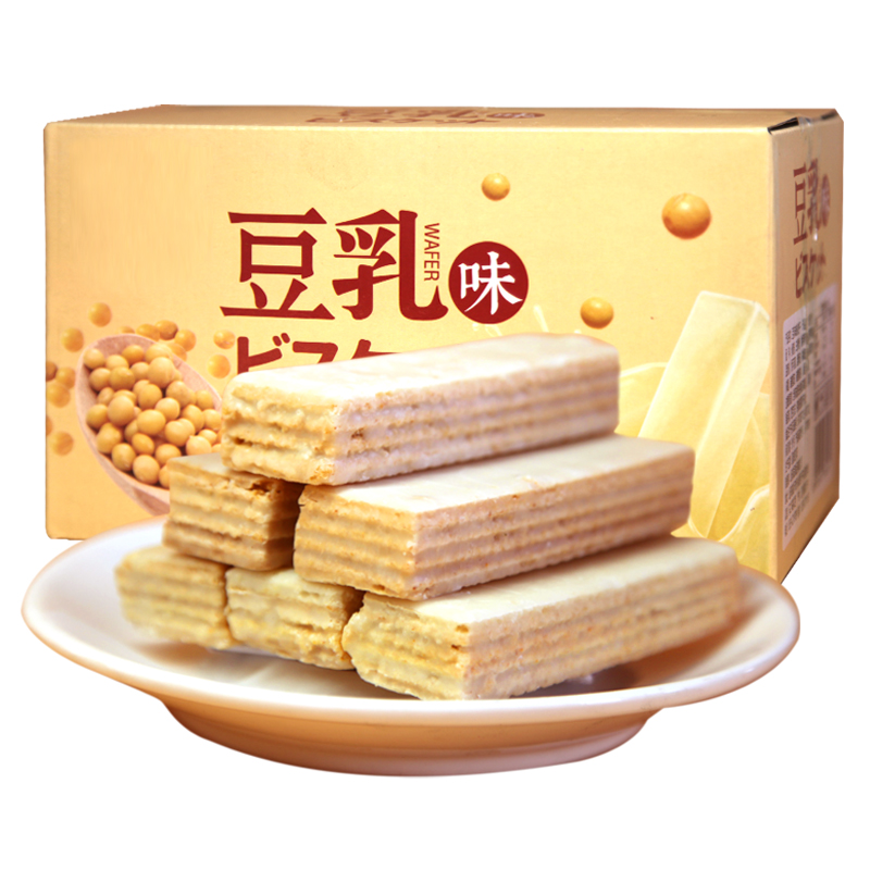 【卉粮】日式豆乳威化饼干400g