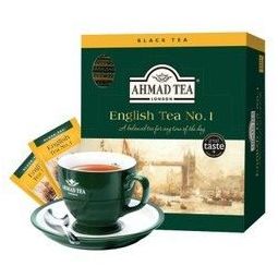 英国亚曼AHMAD TEA英式一号早餐伯爵红茶 原装进口袋泡叶量贩装办公室下午茶2g*100包 英国一号2g*100包 *2件