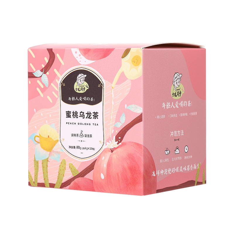 【小札同学】蜜桃乌龙水果茶 一盒