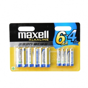 Maxell 麦克赛尔 混装碱性电池5号+7号 10粒