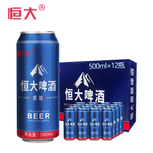 恒大 畅饮系列 原酿啤酒 500ml*12罐