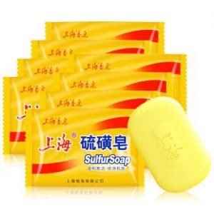 上海香皂 洁肤控油 硫磺香皂 85g*8块