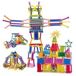 美阳阳 儿童拼装玩具 501粒收纳盒装 送12件套车轮 