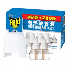  Raid 雷达 电热蚊香液 280晚+配加热器