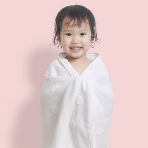 A类婴儿标准、100%阿瓦提长绒棉、2条：50x100cm小米旗下 最生活 抗菌儿童浴巾