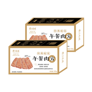 眉州东坡 原味无淀粉午餐肉320g*3盒
