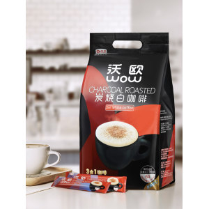 小编买过 马来西亚进口 沃欧 速溶炭烧白咖啡 100条 