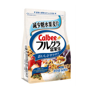 日本进口 卡乐比 糖质25%OFF 水果麦片 600g*2袋