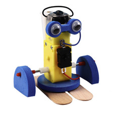凡小熊 diy科学小制作 走路机器人拆装玩具