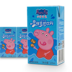 Peppa Pig 小猪佩奇 原味豆奶 125ml*4盒 *2件