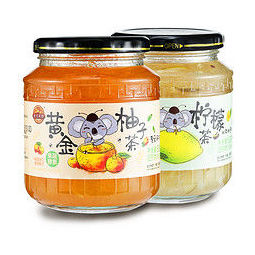 金日禾野 蜂蜜柚子茶 冲饮罐装 500g*2罐