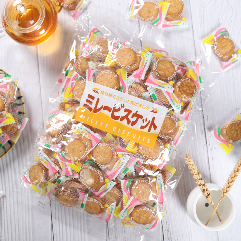 日本进口美乐园 平野小圆饼 南乳咸味薄脆网红海盐味日式小圆饼干