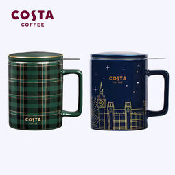 COSTA 咖世家 优雅英伦/伦敦星空 带茶漏陶瓷马克杯 355ml   
