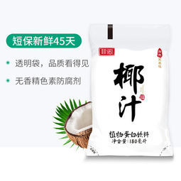 菲诺纯 生榨新鲜椰汁 180ml*12袋   