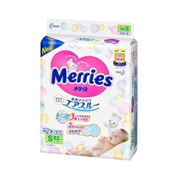Merries 妙而舒 82874 通用纸尿裤 S82片