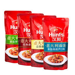 白菜价：汉斯Hunts 经典意大利面调味酱 248g*2袋   