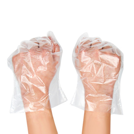 【100只】一次性塑料透明加厚手套
