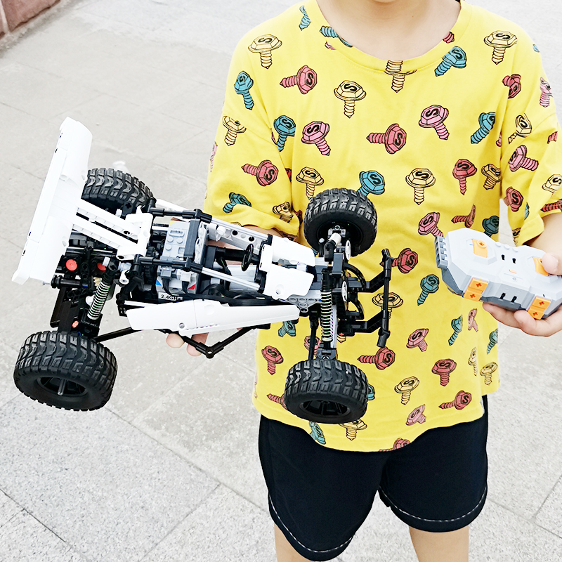 兼容小米沙漠赛车遥控电动改装套件科技机械齿轮积木玩具8岁男生