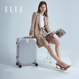法国 Elle 铝框行李箱 20寸   