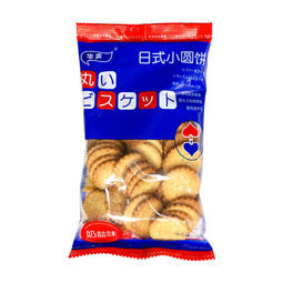 白菜价：美迪奥 日式天日海盐小圆饼干 6包装   