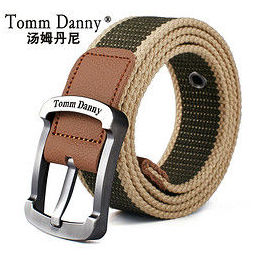 TommDanny 汤姆丹尼 989 中性款帆布腰带   