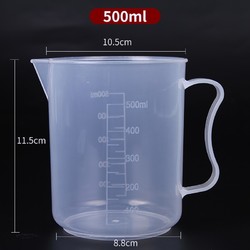 佳乐祺 透明带刻度量杯 500ml 送50ml量杯