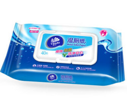 有券的上 : 维达 湿厕纸纸巾 40片*5包优惠装（＋抽纸一包）擦除99.9%细菌
