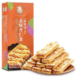 十月初五 杏仁条 高端酥性饼干 澳门品牌 40g *3件   