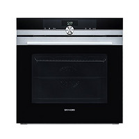 西门子（SIEMENS）电烤箱嵌入式 智能自清洁多功能全自动大容量烤箱 HB356GES0W 不锈钢色