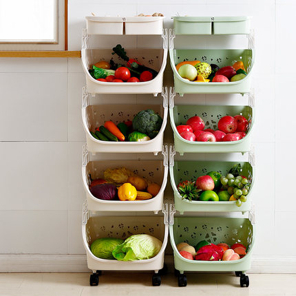 儿童玩具收纳筐整理盒厨房塑料储物篮子小号放零食水果蔬菜置物框