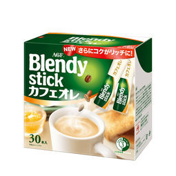 日本味之素旗下 AGF 三合一速溶牛奶咖啡 30条   
