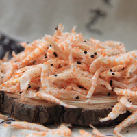 誉赐 淡干南极磷虾红磷虾皮淡晒海产干货虾米200g