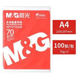 M&G 晨光 APYVYW09 A4打印纸 70g 100张   