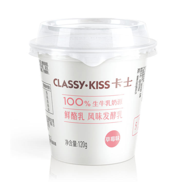 CLASSY·KISS 卡士 草莓味鲜酪乳 120g*6杯 