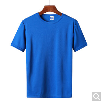 达斯金（DASIJIN）运动T恤男短袖速干衣夏季新款透气快干弹力速干t恤 蓝色 XL