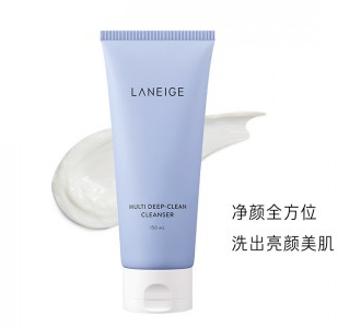 Laneige 【卸妆洁面 一步搞定】多效净肤泡沫洗面奶