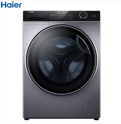 海尔(Haier)10公斤 大容量 变频 滚筒洗衣机 洗烘一体机 全自动家用 智能投放 XQG100-HBD14126L