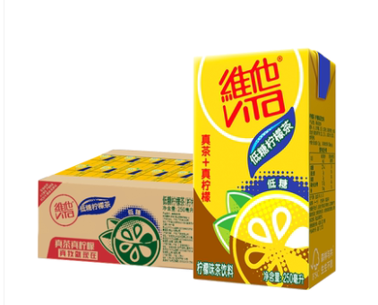 维他低糖柠檬茶饮料250ml*24盒网红茶健康低糖饮品家庭囤货聚餐
