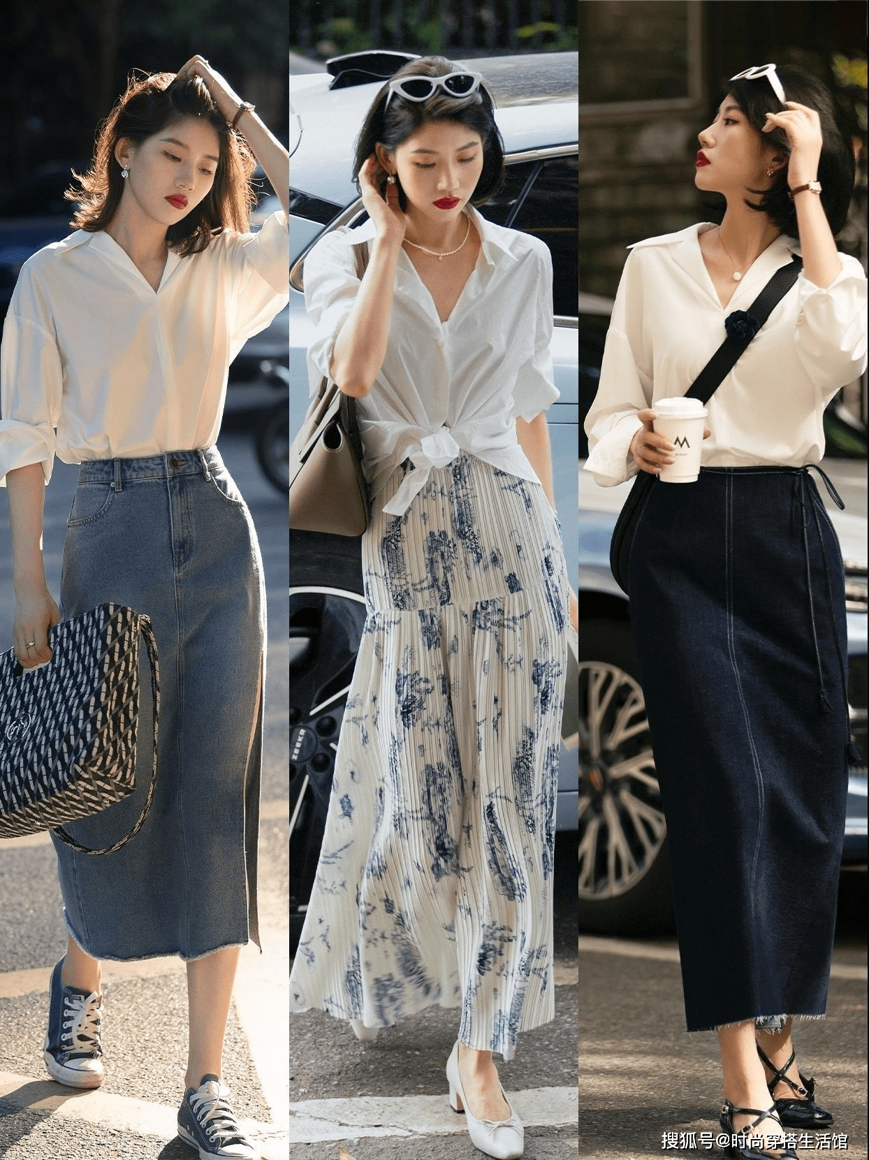 中年女性夏季时应避免穿T恤，而选择以下3种时尚减龄的穿搭