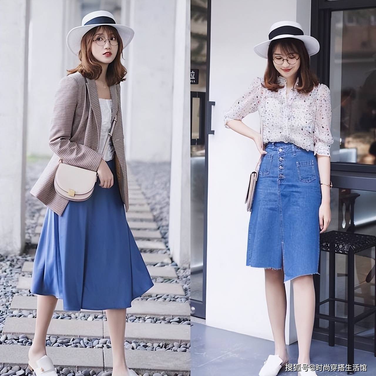 2021年炎炎夏日，换上“半身裙 平底鞋”风格，时尚减龄的潮流搭配