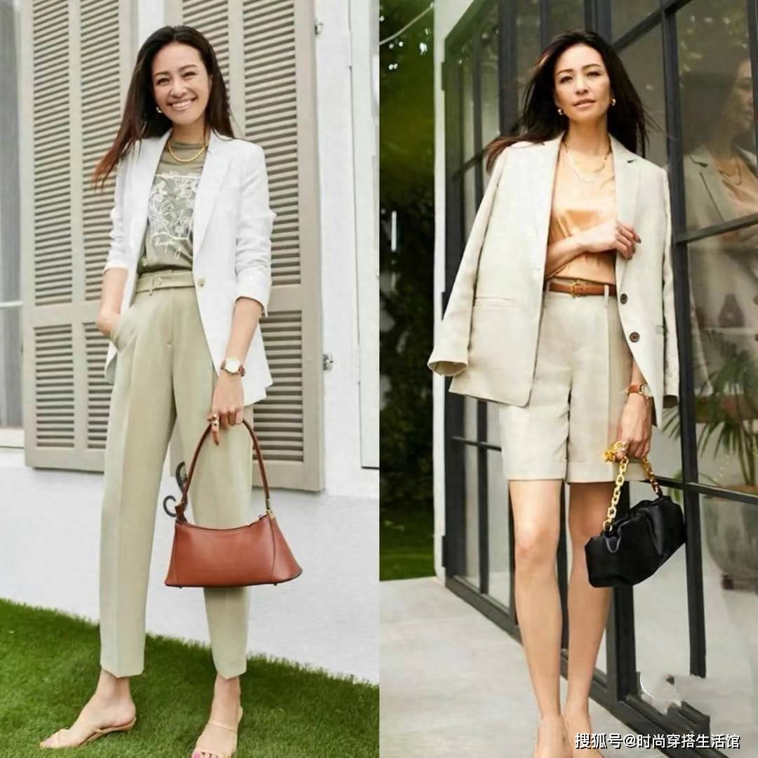 回顾率颇高：50岁左右女性穿搭，秋日高雅、时尚兼具