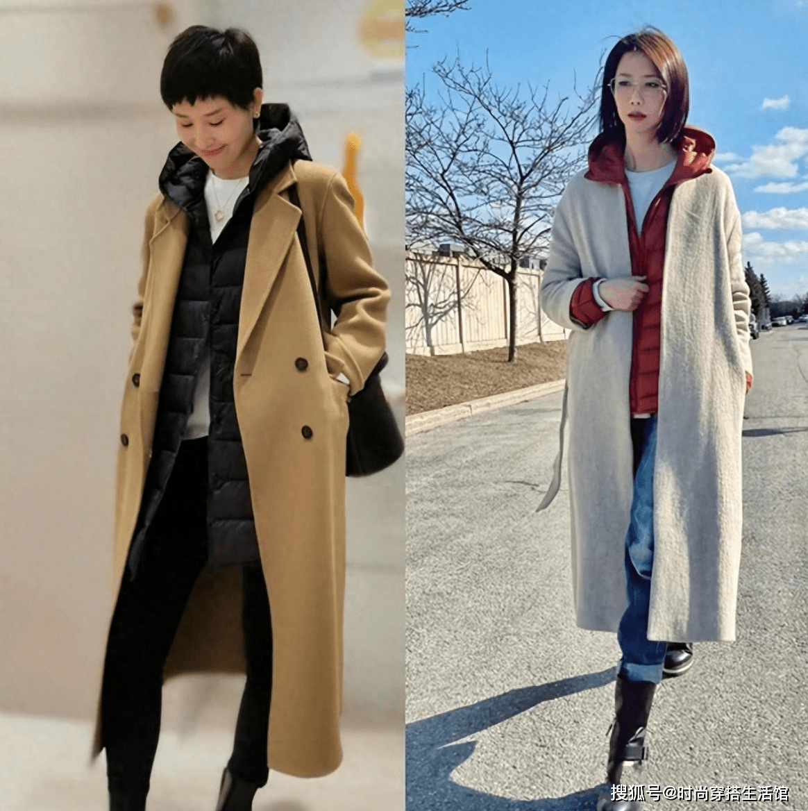 上海街拍惊人！流行趋势：大衣与羽绒服 妆点回头率与时尚魅力