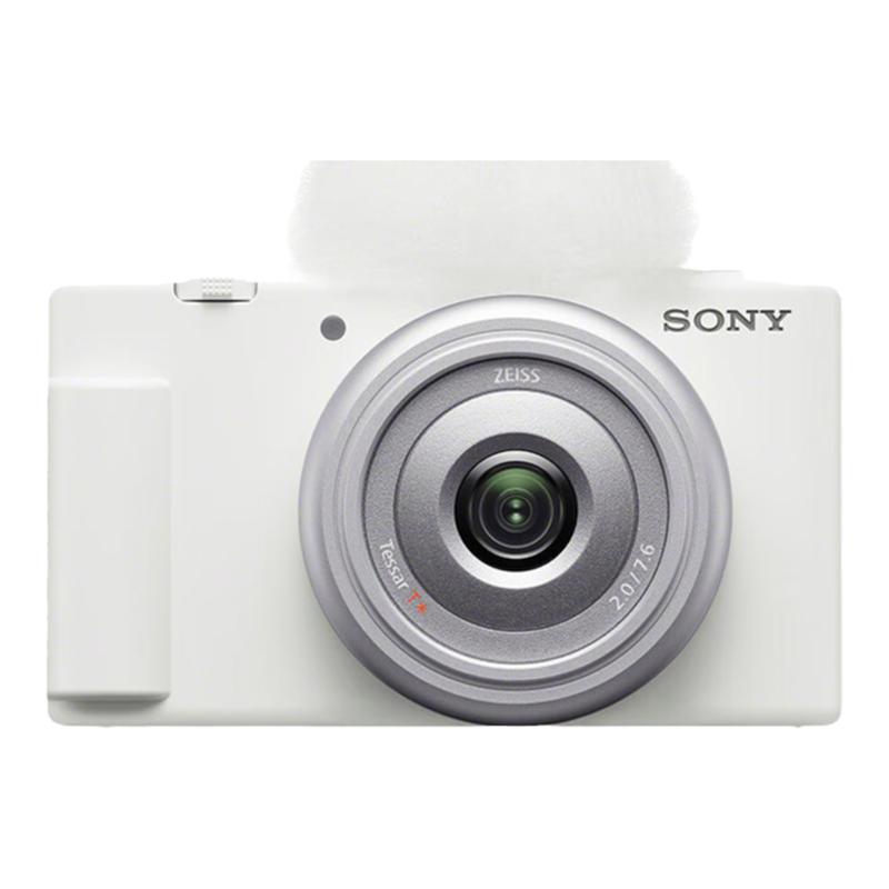 索尼(sony)vlog数码zv-1f广角相机