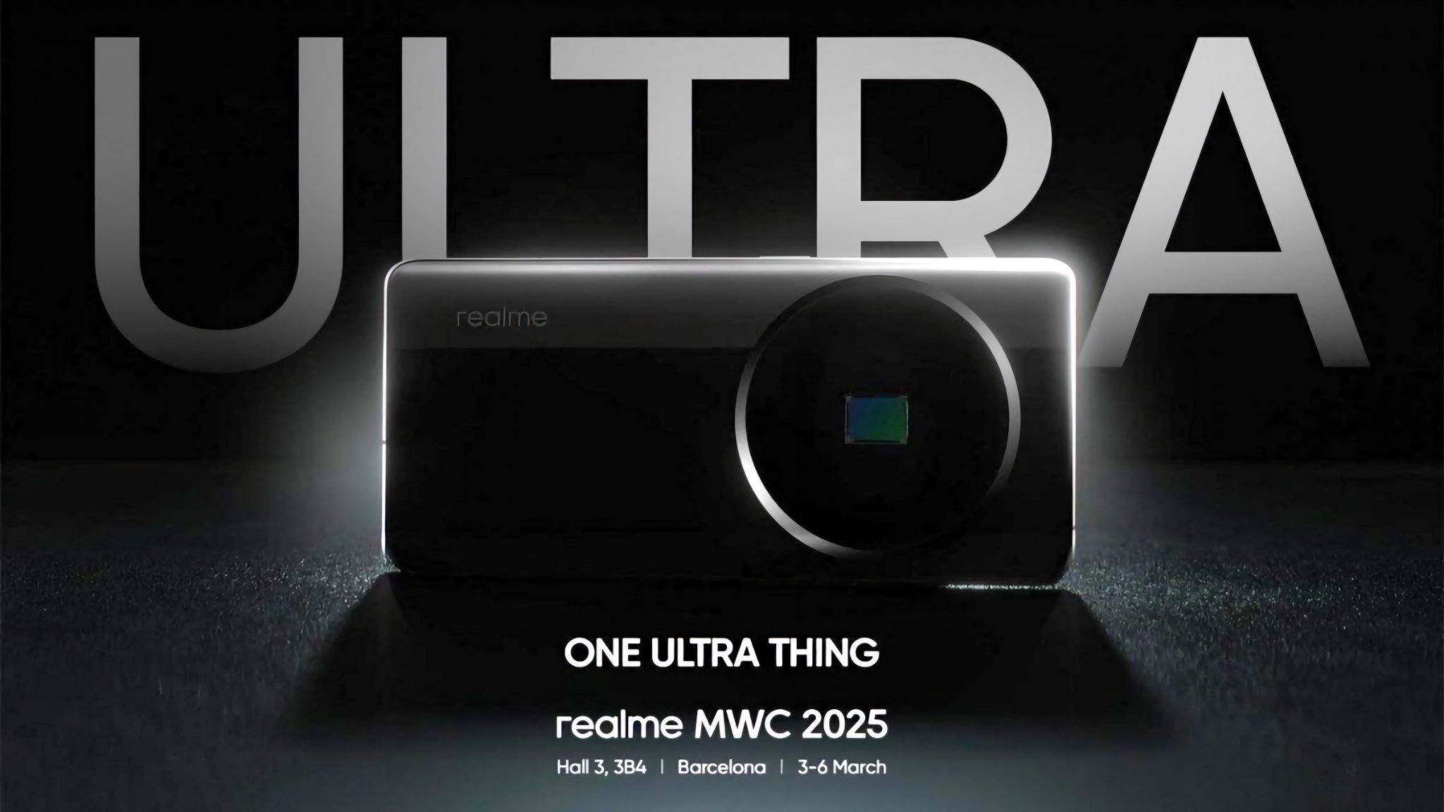 realme公布MWC 2025的宣传海报，暗示会推出“ONE ULTRA THING”！