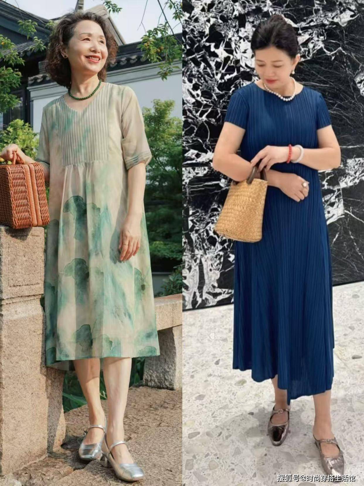 这才是中老年该有的打扮：衣不紧、裙不短、发不长，美得优雅得体