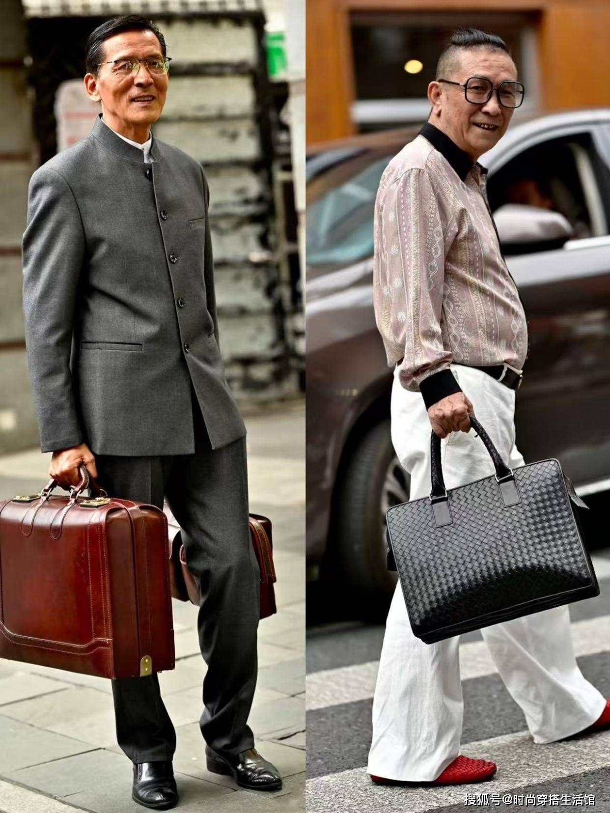 等我老了也要这么打扮：西裤不配皮鞋，白发不染，帅得自然不做作